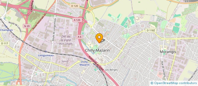 localisation de l'entreprise FORMATION FRANCAISE DE MAITRISE D'INDIVIDU à CHILLY-MAZARIN