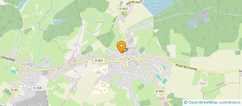 localisation de l'entreprise FORMATION GESTION FORESTIERE DU NORD  TRELON