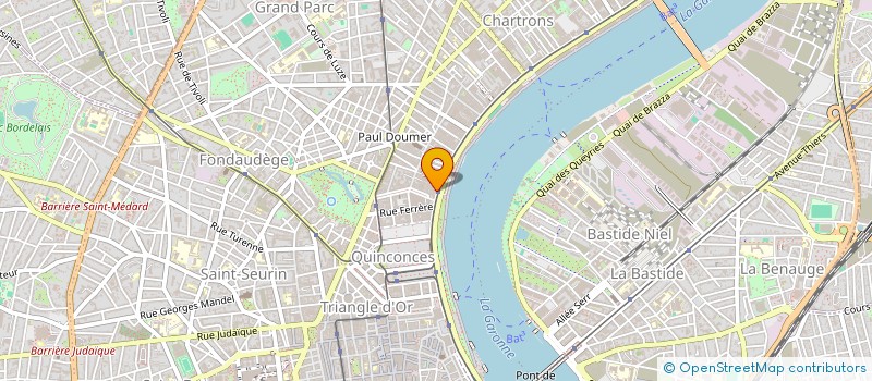 localisation de l'entreprise FORMATION GESTION FORESTIERE SUD-OUEST à BORDEAUX