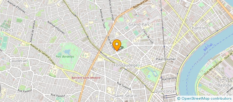 localisation de l'entreprise FORMATION GESTION SUD OUEST à BORDEAUX