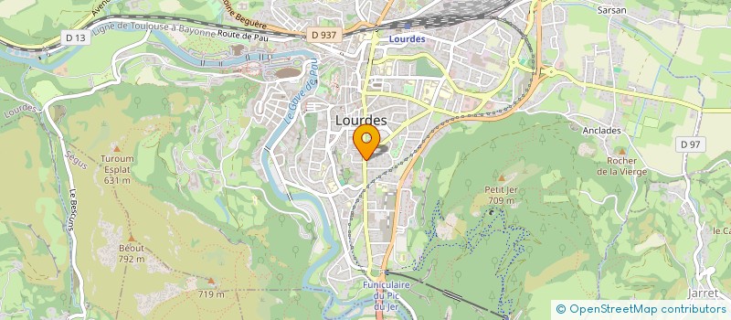 localisation de l'entreprise FORMATION HANDICAP PYRENEES  LOURDES