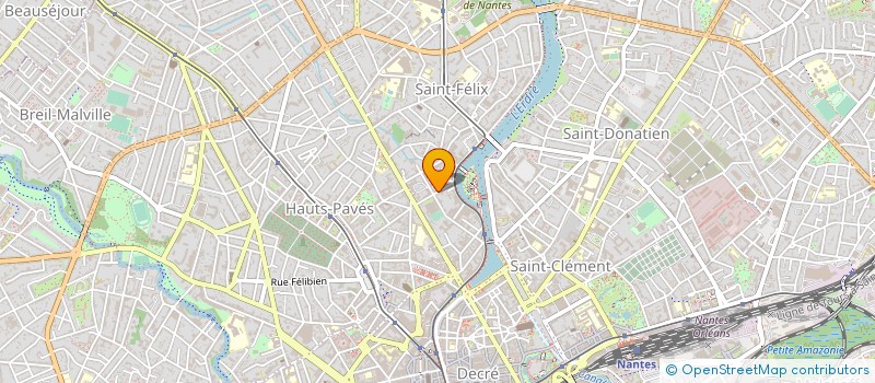 localisation de l'entreprise FORMATION INFIRMIERS 44 à NANTES