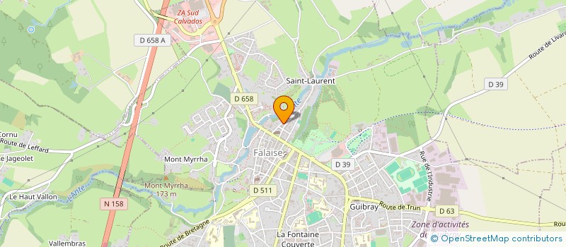 localisation de l'entreprise FORMATION INFORMAT GESTION COMMERCE AGRI à FALAISE