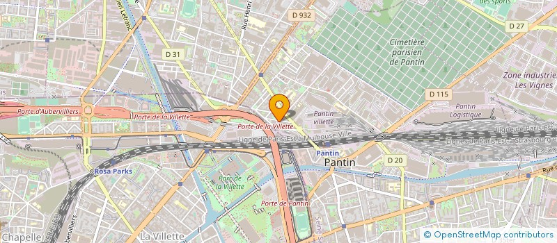 localisation de l'entreprise FORMATION INSERTION à PANTIN