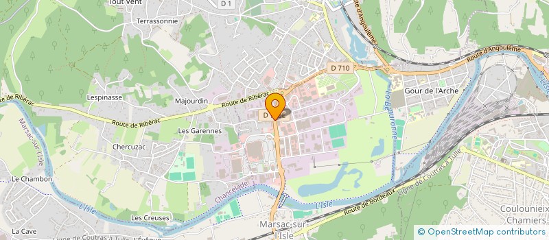 localisation de l'entreprise FORMATION INSERTION BESOINS RURAUX ET ENTREPRISES à MARSAC-SUR-L'ISLE