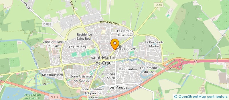 localisation de l'entreprise FORMATION INSERTION REBOISEMENT ALPILLES à SAINT-MARTIN-DE-CRAU