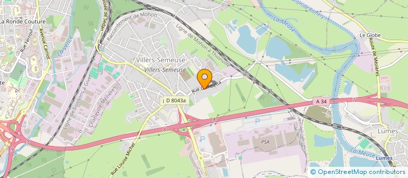 localisation de l'entreprise FORMATION LOISIRS DES JEUNES ARDENNAIS  VILLERS-SEMEUSE