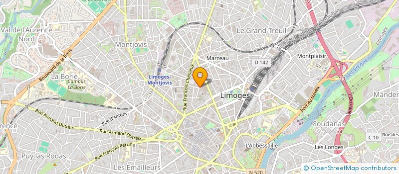localisation de l'entreprise FORMATION MEDICALE CONTINUE HAUTE-VIENNE à LIMOGES