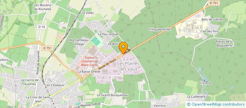 localisation de l'entreprise FORMATION MEDICALE DU CENTRE HOSPITALIER DU CHINONAIS  SAINT-BENOIT-LA-FORET