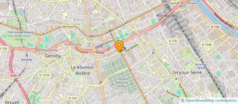 localisation de l'entreprise FORMATION NATIONALE DE L'ARTISANAT ET DES TRANSPORTS à IVRY-SUR-SEINE