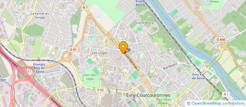 localisation de l'entreprise FORMATION OBJECTIF TAXI ESSONNE  EVRY-COURCOURONNES