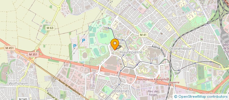 localisation de l'entreprise FORMATION OPTIMALE DES VALEURS UNIVERSELLES POUR LA PRATIQUE DU FOOTBALL à STRASBOURG