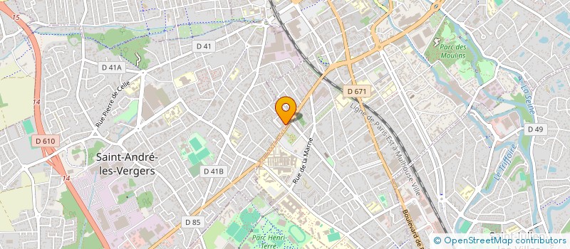 localisation de l'entreprise FORMATION OUTRE-MER  SAINT-ANDRE-LES-VERGERS