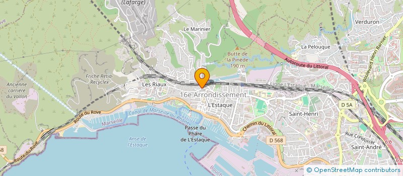localisation de l'entreprise FORMATION POUR LES METIERS DU BATIMENT à MARSEILLE
