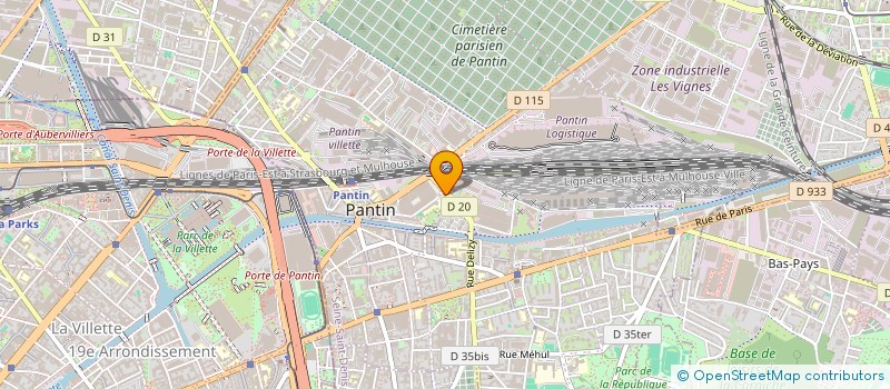localisation de l'entreprise FORMATION PREMIUM IDF  PANTIN