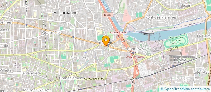 localisation de l'entreprise FORMATION PROFESSIONNELLE  VILLEURBANNE