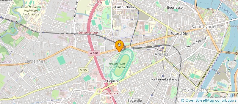 localisation de l'entreprise FORMATION PROFESSIONNELLE DE PEINTURE à TOULOUSE