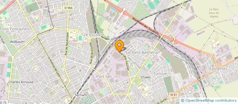 localisation de l'entreprise FORMATION PROFESSIONNELLE ET SECURITE à REIMS