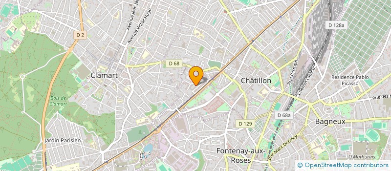 localisation de l'entreprise FORMATION PROFESSIONNELLE POUR TOUS à CHATILLON