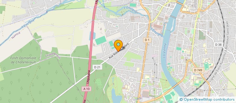 localisation de l'entreprise FORMATION-PROGRAMMATION-MAINTENANCE-INFORMATIQUE  CHATELLERAULT