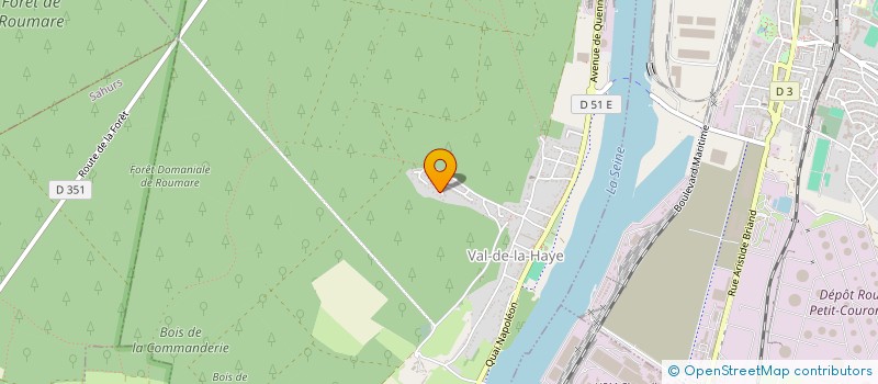 localisation de l'entreprise FORMATION PROTECTION SECURITE NORMANDIE  VAL-DE-LA-HAYE