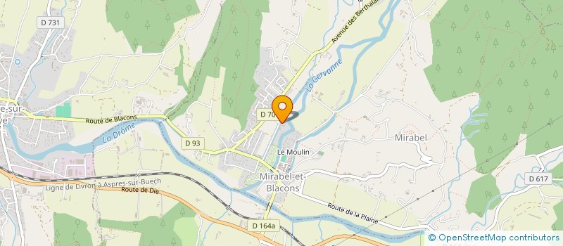 localisation de l'entreprise FORMATION RECHERCHE ACTION PEDAGOGIQUES POPULAIRES  MIRABEL-ET-BLACONS