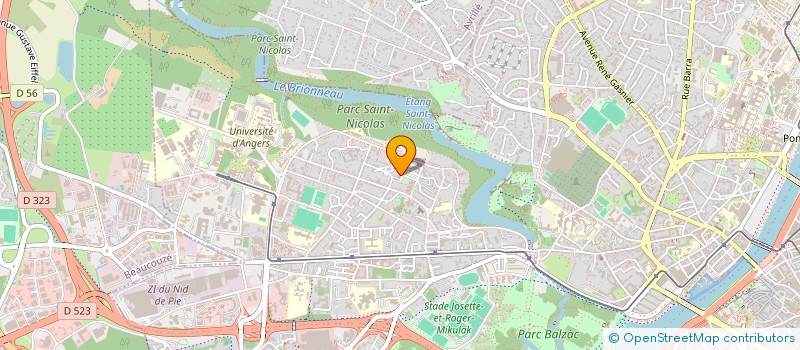 localisation de l'entreprise FORMATION RECHERCHE ETUDES ENERGIE à ANGERS