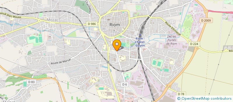 localisation de l'entreprise FORMATION RIOM COMBRAILLES à RIOM