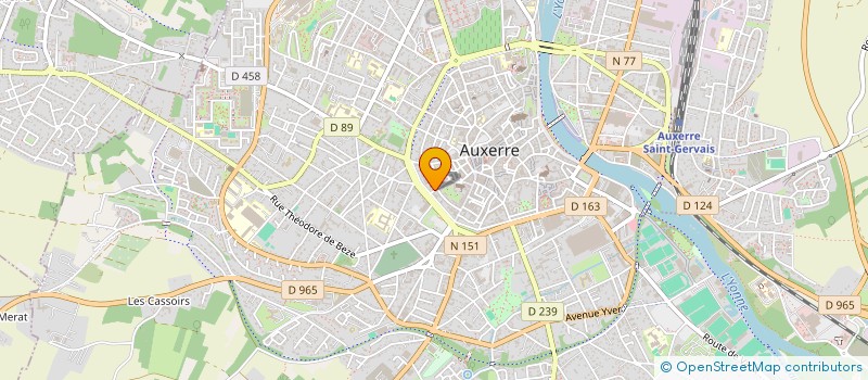 localisation de l'entreprise FORMATION.S 89 à AUXERRE