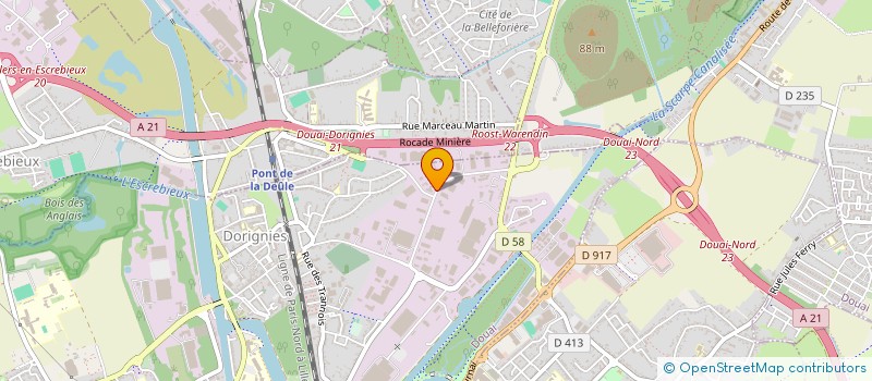 localisation de l'entreprise FORMATION SECURITE MANUTENTION à DOUAI