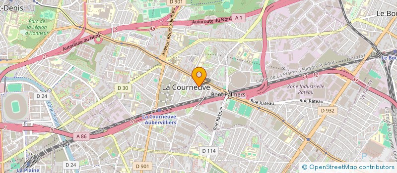 localisation de l'entreprise FORMATION SEQUANO SECURITE-F2S à LA COURNEUVE