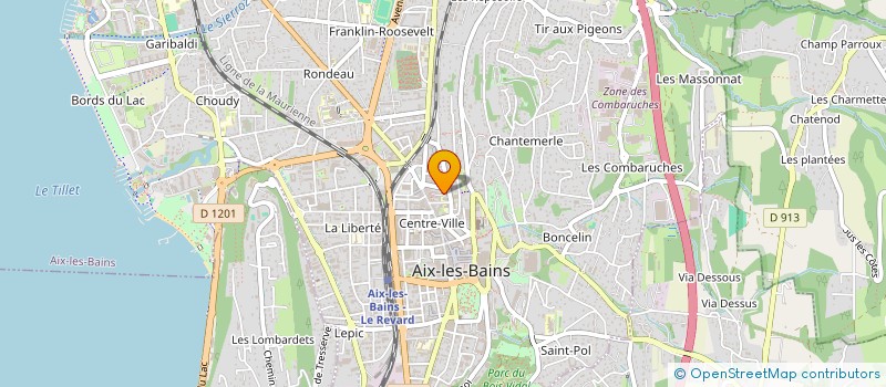 localisation de l'entreprise FORMATION SERVICES RESTAURATION à AIX-LES-BAINS
