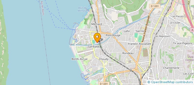 localisation de l'entreprise FORMATION SPORTS ET METIERS 73 GRAND LAC  AIX-LES-BAINS