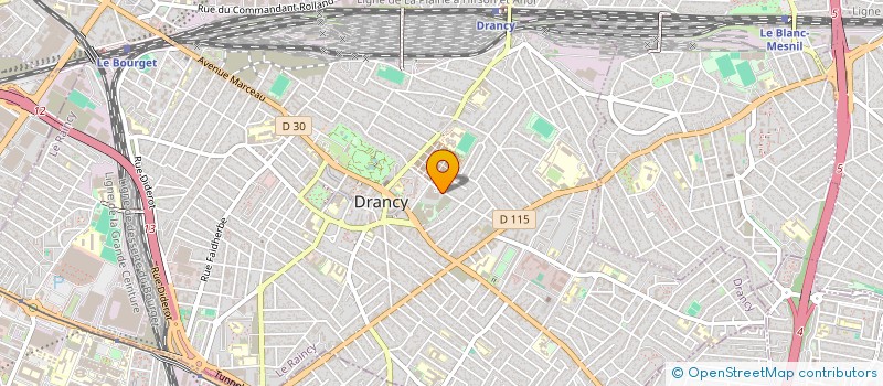localisation de l'entreprise FORMATION SUR MESURE à DRANCY