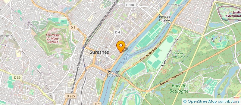 localisation de l'entreprise FORMATION TABAC PRESSE à SURESNES