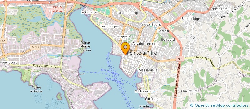 localisation de l'entreprise FORMATION TECHNIQUE SUPERIEURE à POINTE-A-PITRE