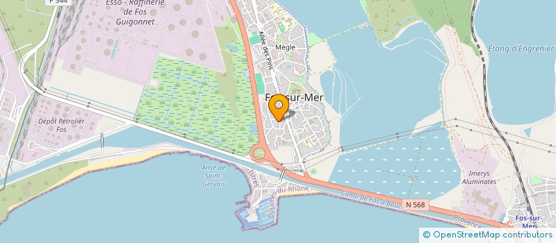 localisation de l'entreprise FORMATION TERTIAIRE à FOS-SUR-MER