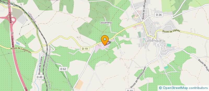 localisation de l'entreprise FORMATION TRANSPORT ET GESTION DU RISQUE 46  LALBENQUE