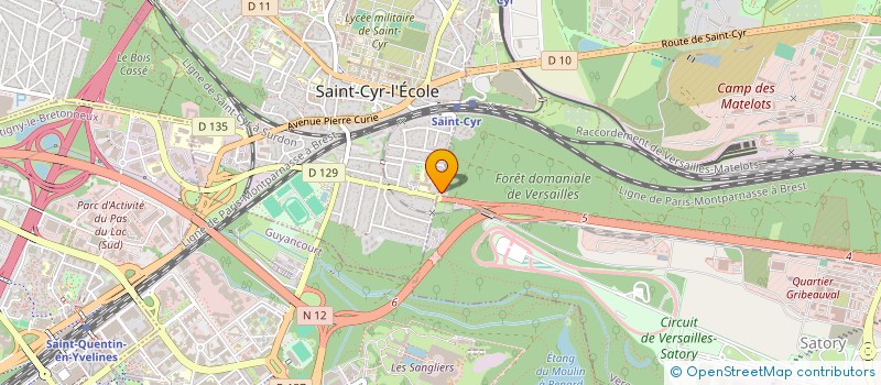 localisation de l'entreprise FORMATION TRANSPORT TAXI 78 à VERSAILLES