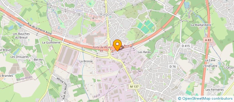 localisation de l'entreprise FORMATION TRANSPORTS DANAIRE FTD à REZE