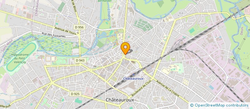 localisation de l'entreprise FORMATION VAL DE LOIRE LIMOUSIN à CHATEAUROUX