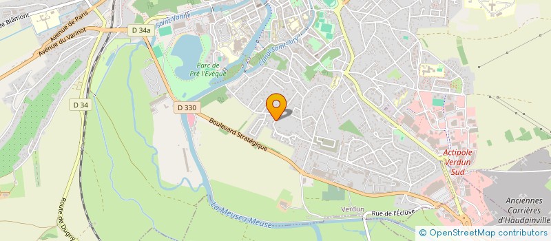 localisation de l'entreprise FORMATION VENTE INFORMAT PROF FOVIP à VERDUN