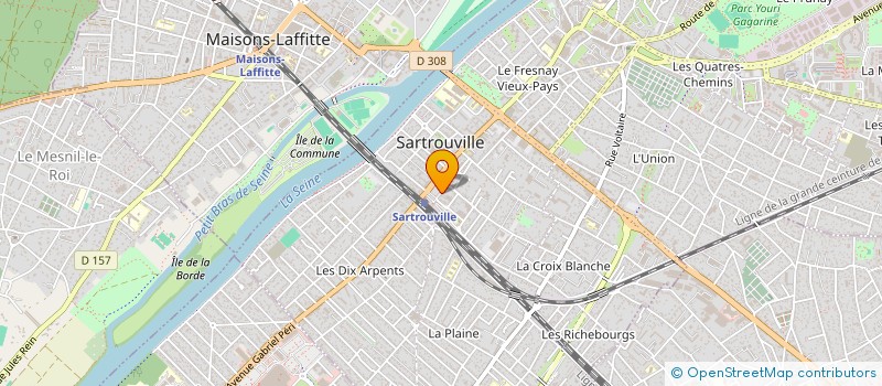 localisation de l'entreprise FORMATIONCAB à SARTROUVILLE