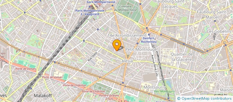 localisation de l'entreprise FORMATIONS ACTIONS RECHERCHES EN PEDOPSYCHIATRIE ET PROTECTION DE L'ENFANCE  PARIS