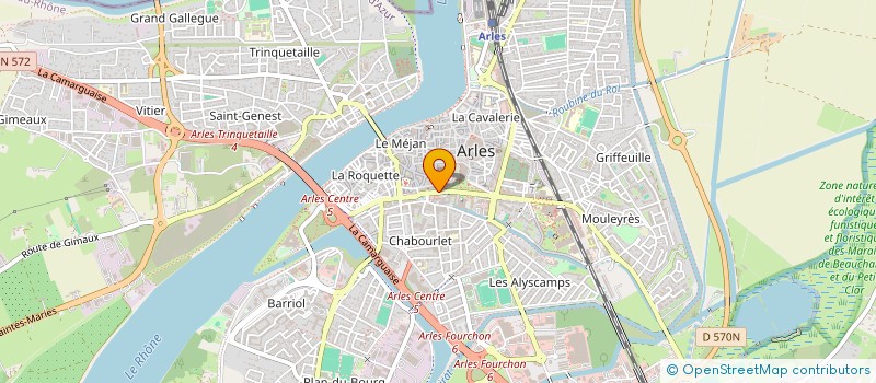 localisation de l'entreprise FORMATIONS ARLESIENNES DE NATATION ET DE SAUVETAGE CLUB à ARLES