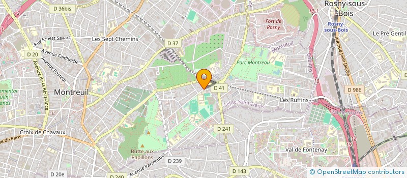 localisation de l'entreprise FORMATIONS DECIBEL S ORGANISATION à MONTREUIL