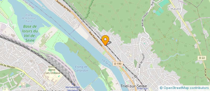 localisation de l'entreprise FORMATIONS DU BIEN ETRE  TRIEL-SUR-SEINE