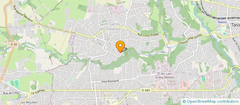 localisation de l'entreprise FORMATIONS EUR EXPERIMENTAT PEDAGOGIQUES  SAINT-GENIS-LES-OLLIERES