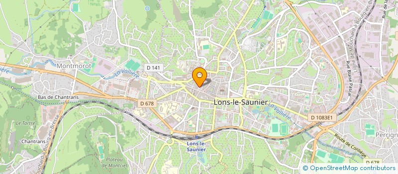 localisation de l'entreprise FORMATIONS INNOVANTES DE LA VENTE ELECTRONIQUE ET DE COMMERCES à LONS-LE-SAUNIER