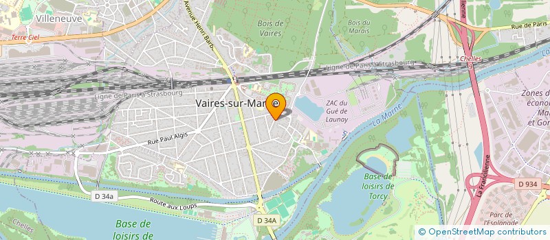 localisation de l'entreprise FORMATIONS INSTALLATIONS CORDONNERIES à VAIRES-SUR-MARNE